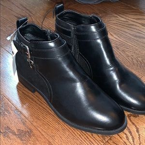 Black Chelsea boots, tags still on!